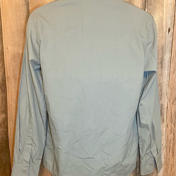 INC International Concepts Snap Button Gun Shirt Long Sleeves Size Small - Picture 7 of 8